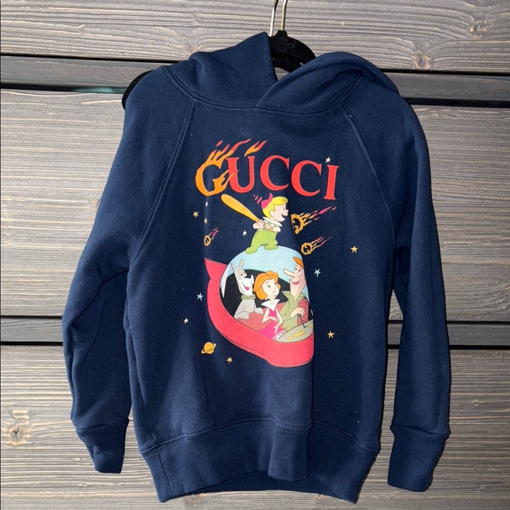 Gucci Navy Graphic Hoodie